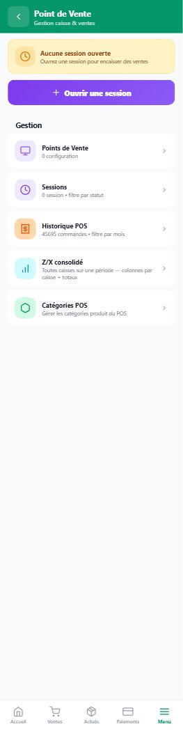 Point de vente mobile multi-caisse